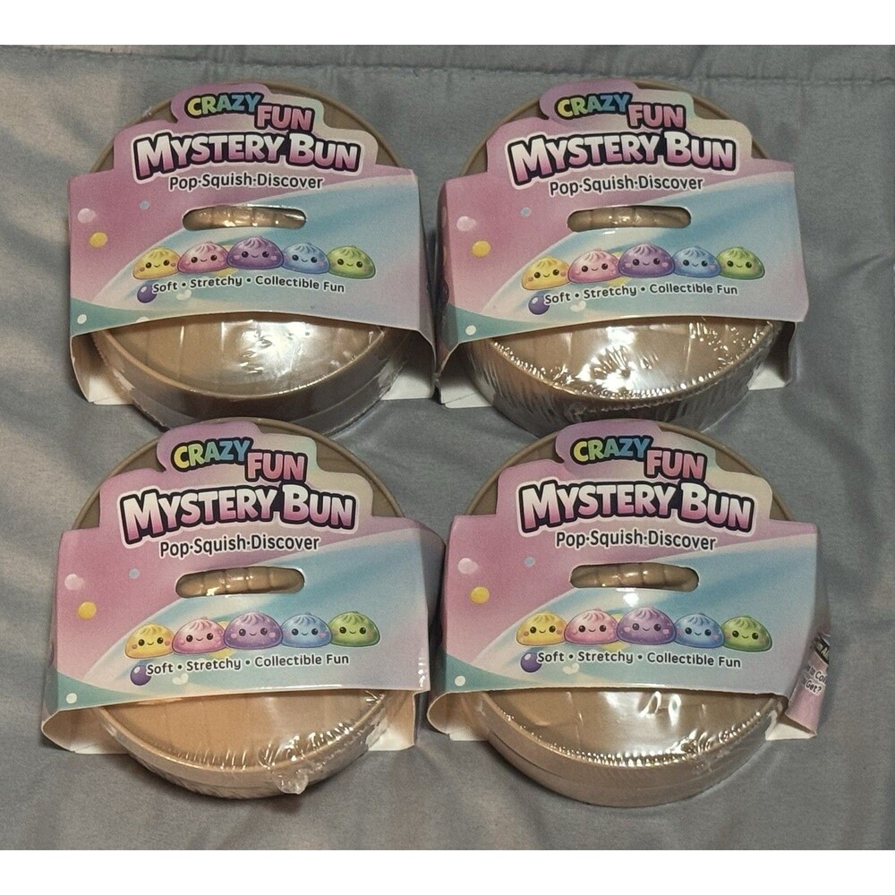 Crazy Fun- Viral Mystery Dumpling Squishy Bun - Lot Of  4